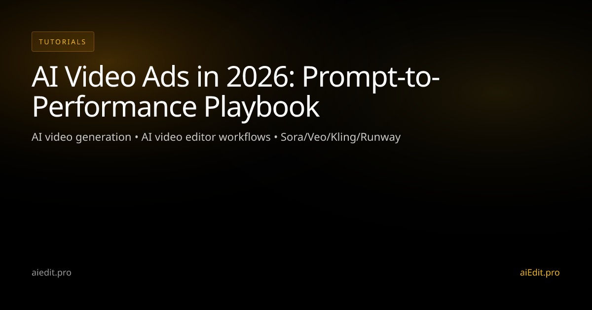 AI Video Ads in 2026: Prompt-to-Performance Playbook cover