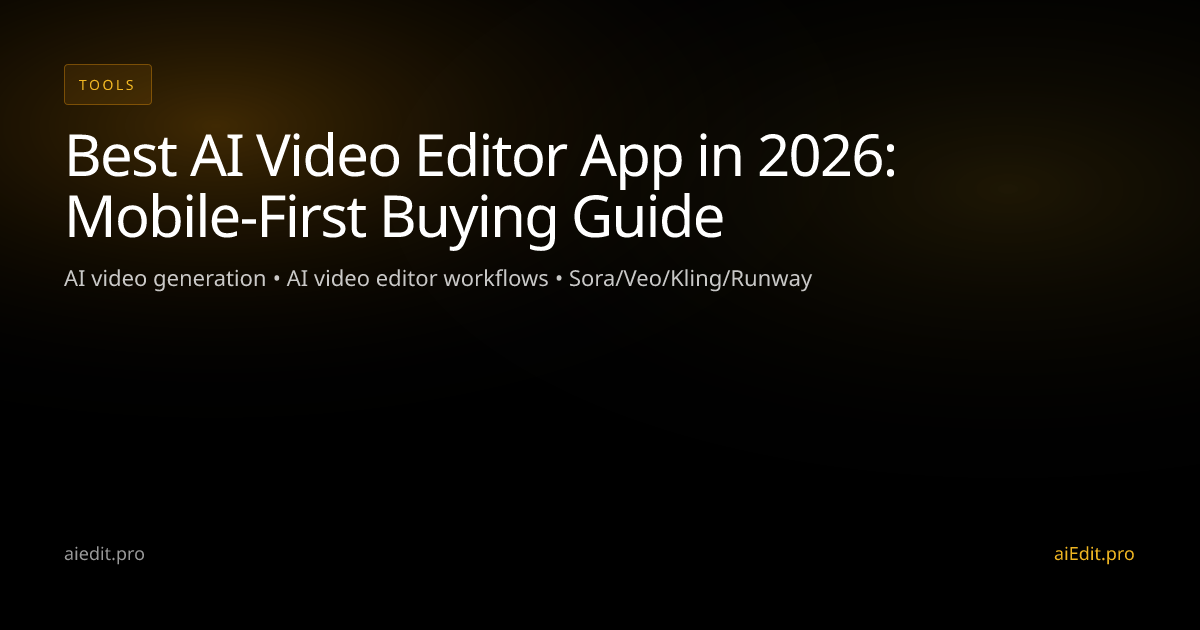 Best AI Video Editor App in 2026: Mobile-First Buying Guide cover