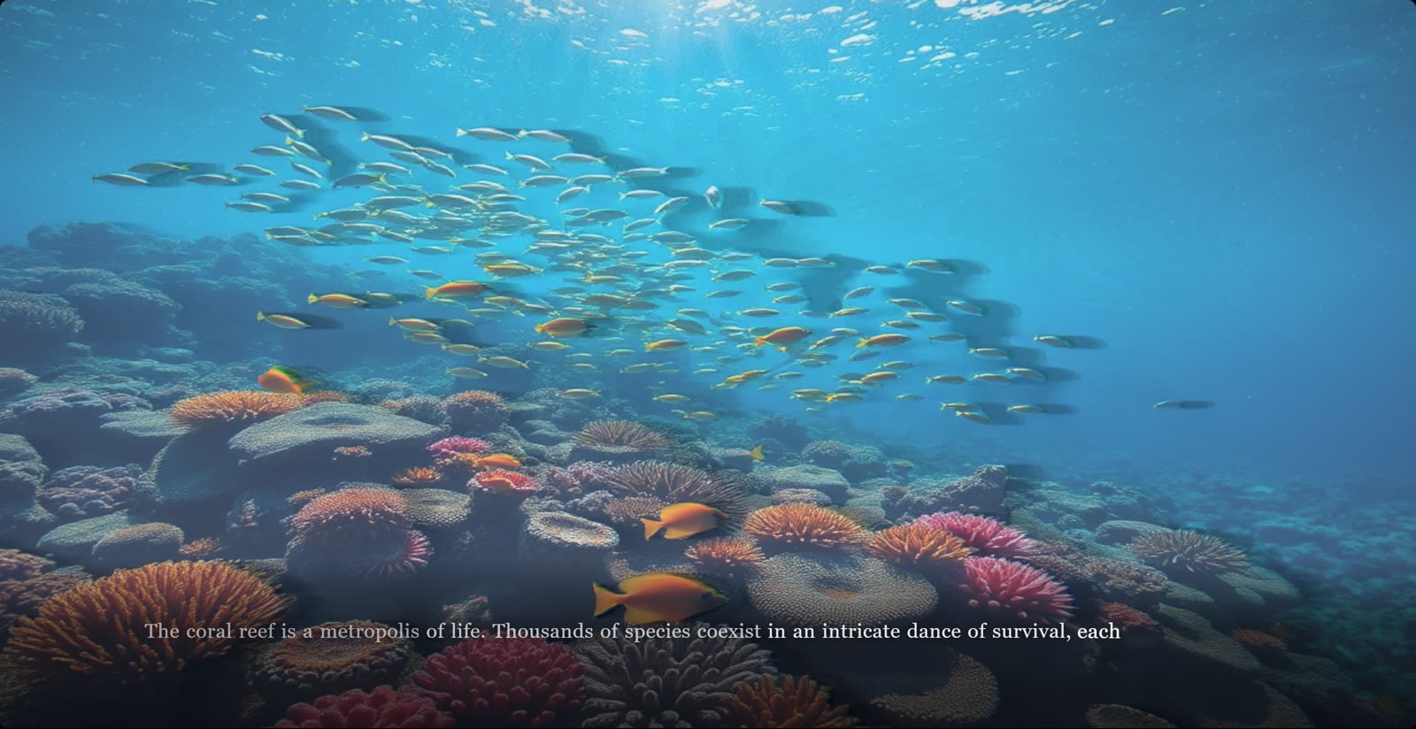 Deep Ocean: A reef, and everything living on it